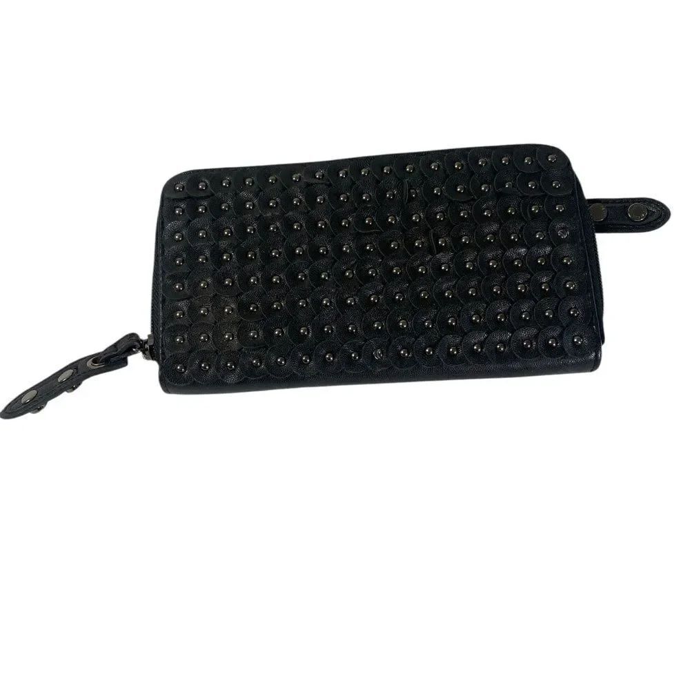 kenneth Sole Reaction Wallet , Clutch Black leather with lots of pockets zip